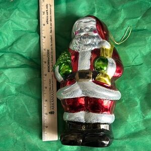 Table-top glass Santa “Ornament”